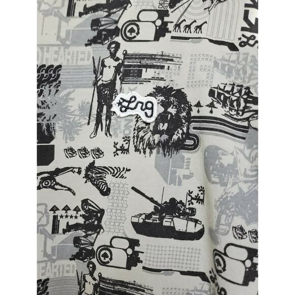 LRG "Roots and Equipment" Mens Pullover Polo Unique Design Size 4XL - Picture 3 of 7